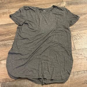 Gray Crew Neck Tee
